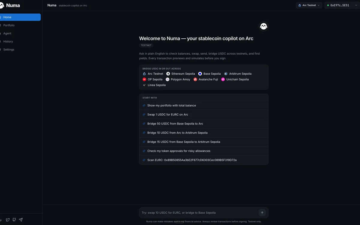 Numa interface